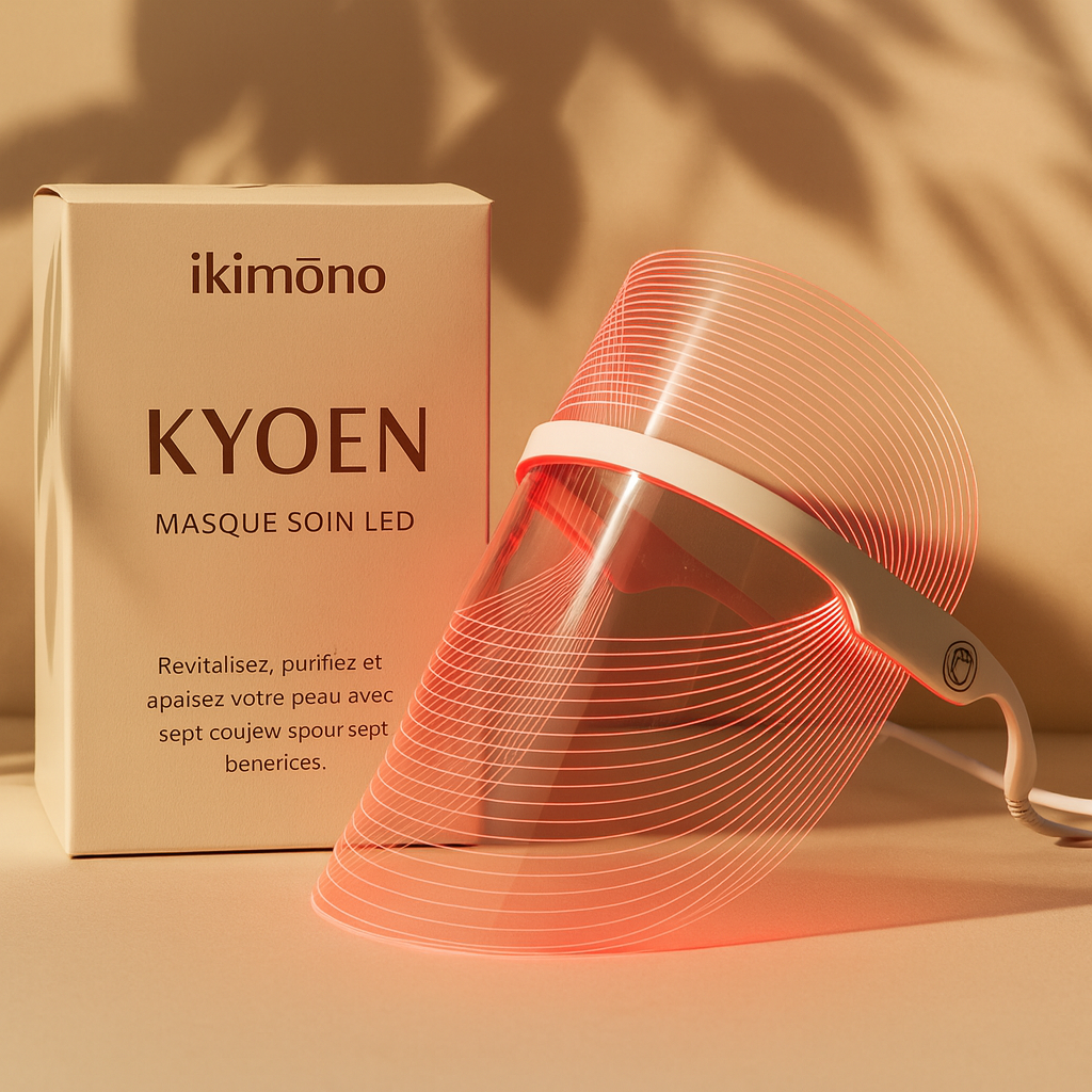 Hikari³ – Masque LED 3 Couleurs Anti-Âge & Éclat